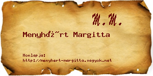 Menyhért Margitta névjegykártya